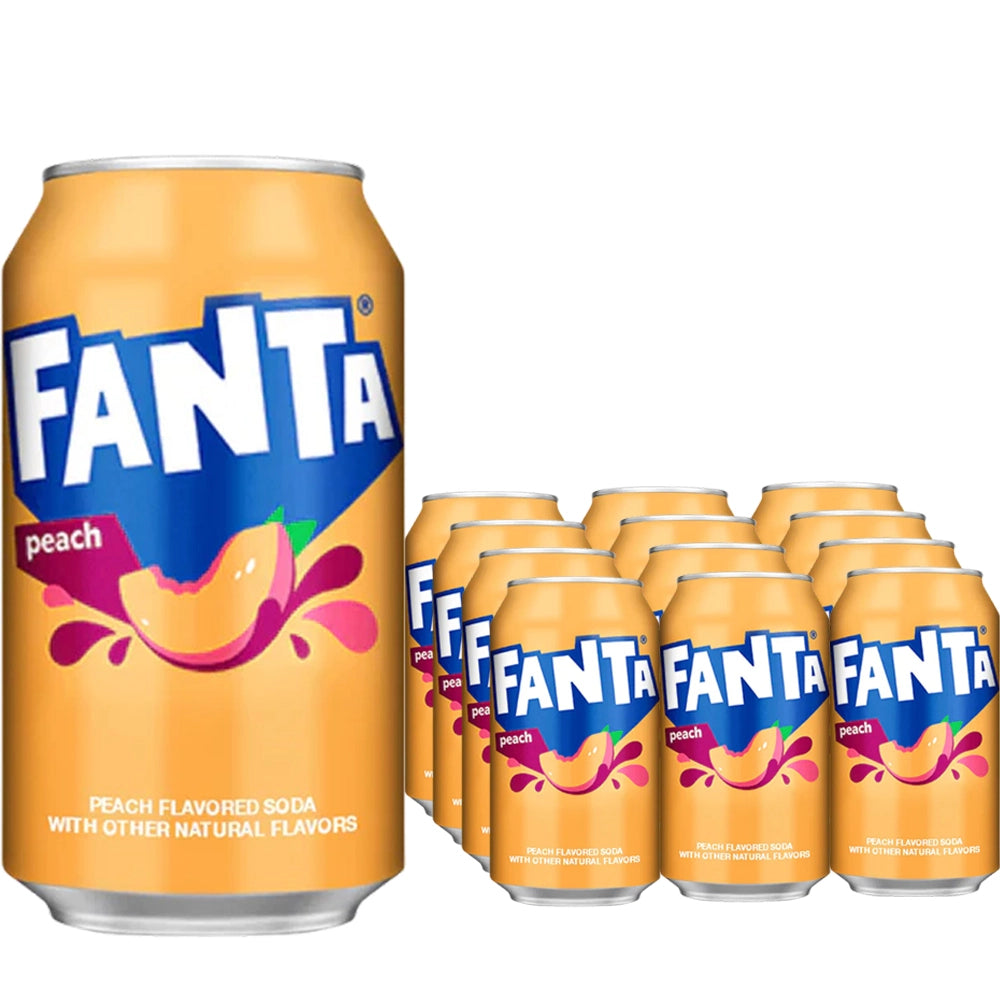 Fanta Peach Soda Can 355Ml