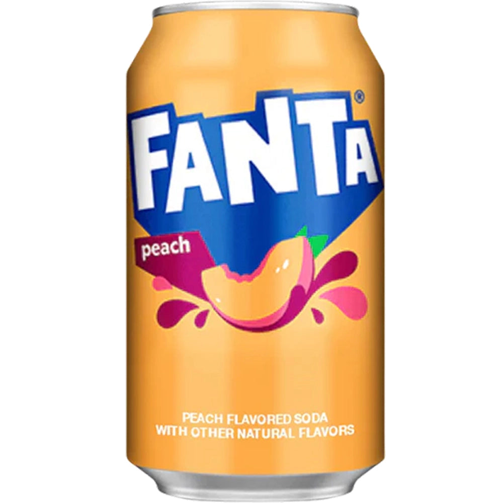 Fanta Peach Soda Can 355Ml