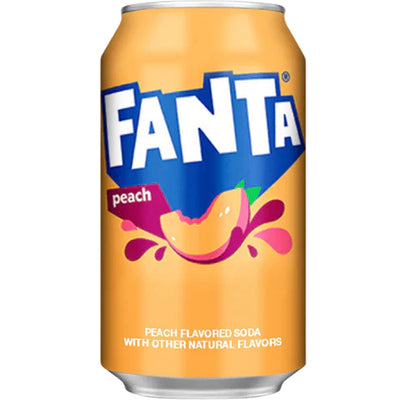 Fanta Peach Soda Can 355Ml