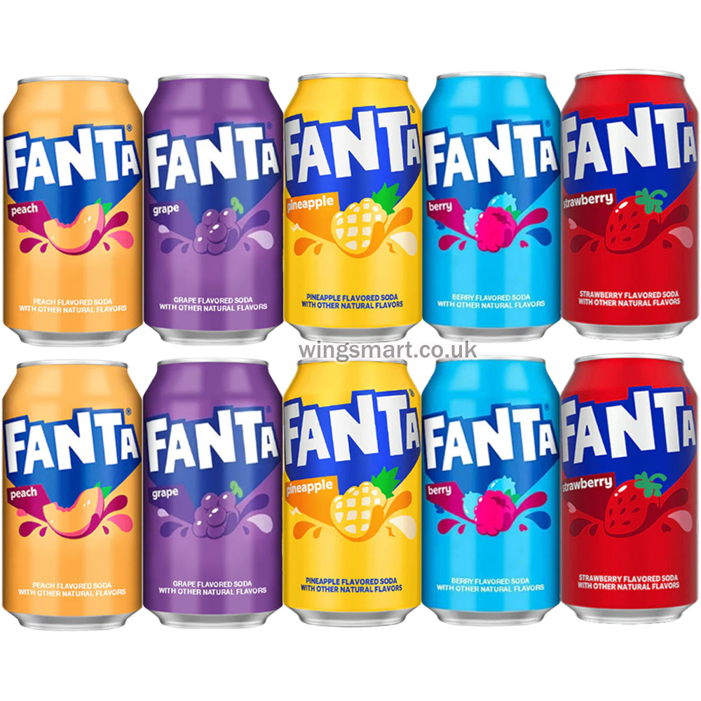 Fanta Mixed Variety Soda Pack 355ml Cans