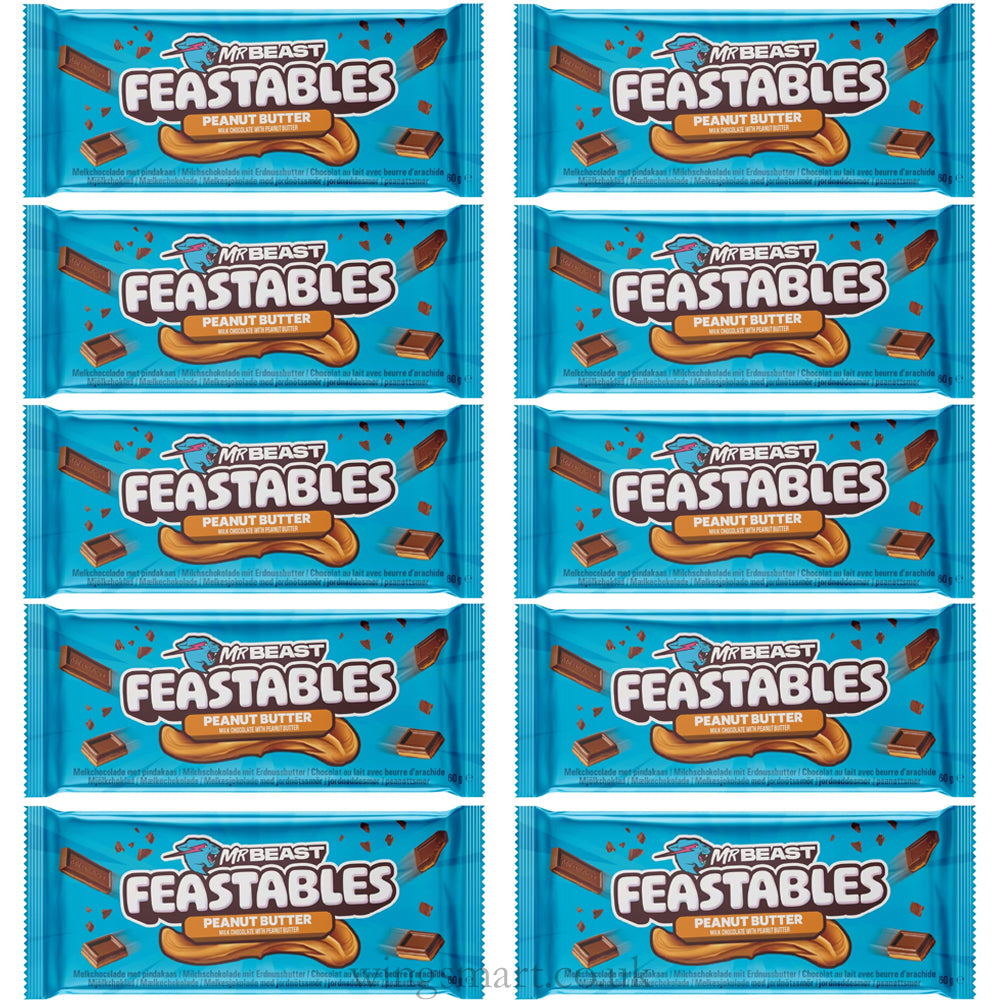 Feastables MrBeast Milk Chocolate Bars - Variety of Flavours 60g