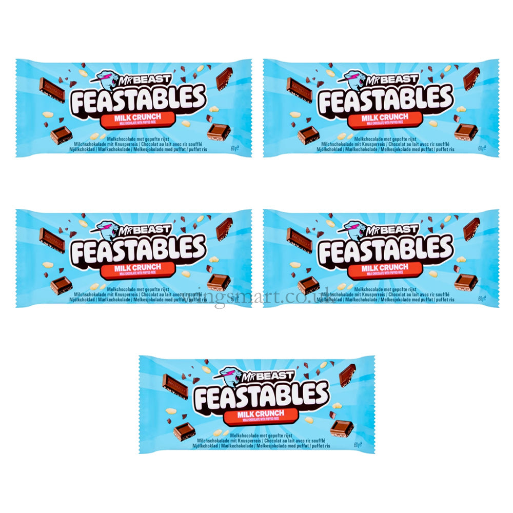 Feastables MrBeast Milk Chocolate Bars - Variety of Flavours 60g
