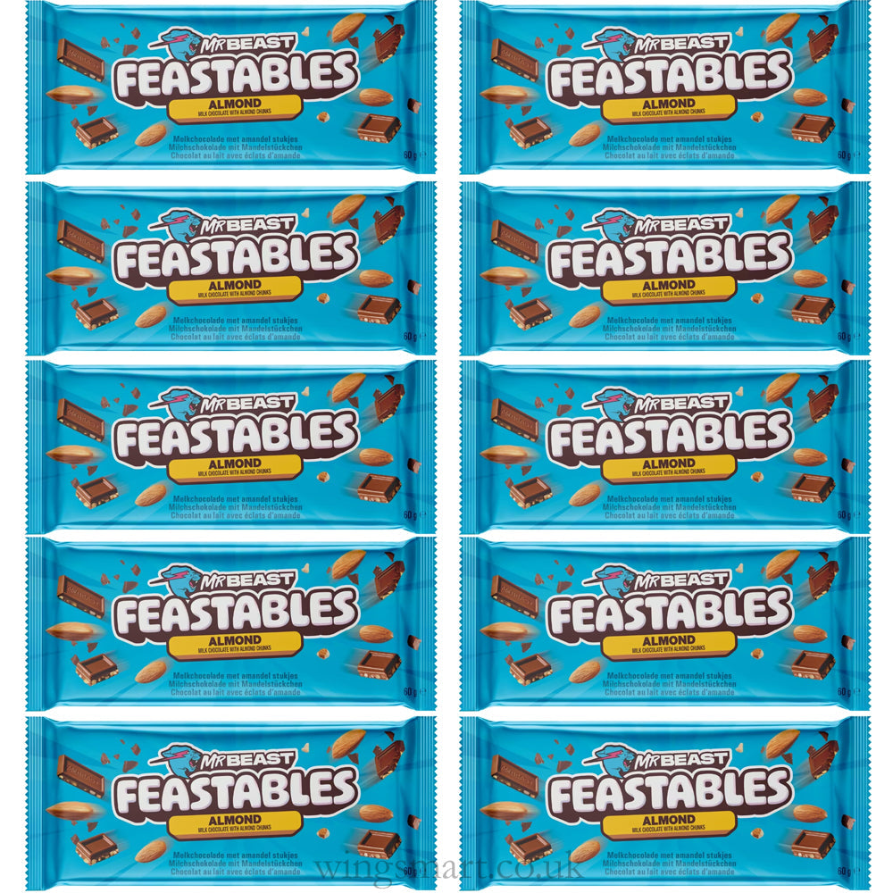 Feastables MrBeast Milk Chocolate Bars - Variety of Flavours 60g
