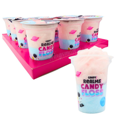 Candy Realms Candy Floss Cup 20g (Box of 12 Cups)