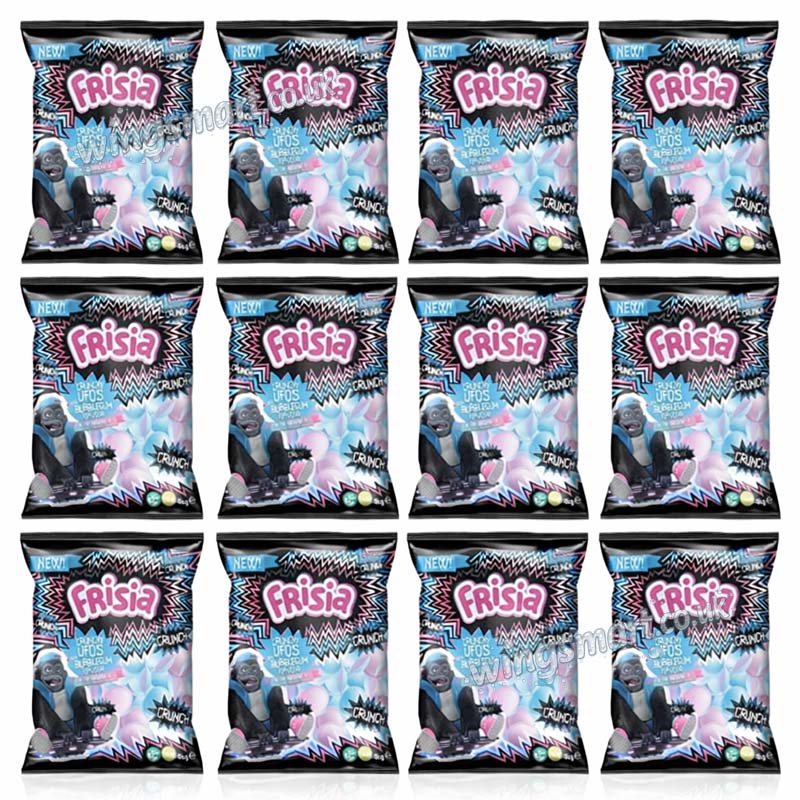 Frisia Crunchy UFOs Bubblegum Flavour 36g (Pack of 12)