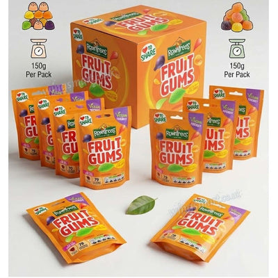Rowntree’s Fruit Gums 150g Sharing Pouch – Pack of 10