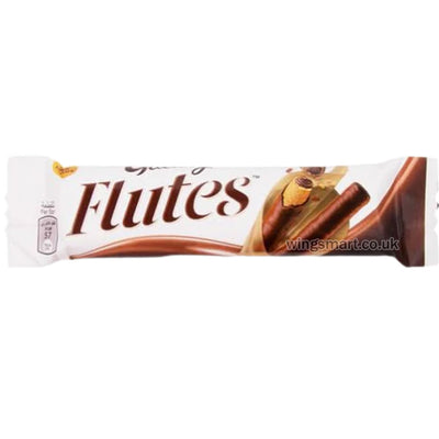 Galaxy Flutes Crispy Wafer Rolls with Chocolate Cream Filling 22.5g (Pack of 12)