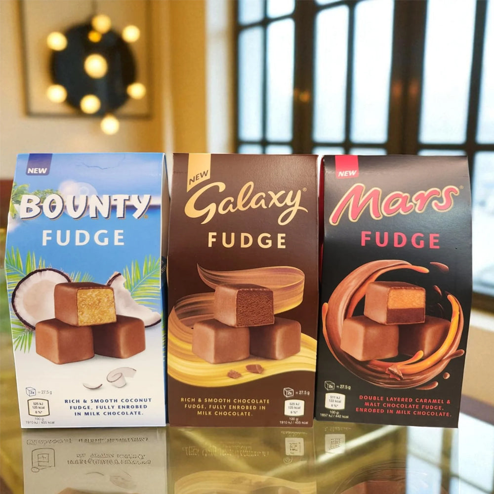 The Fudge Gift Box (Galaxy, Bounty, Mars) Each 110g