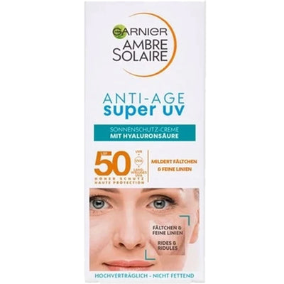 Garnier Ambre Solaire Super UV Anti-Age SPF50 Sun Cream 50ml