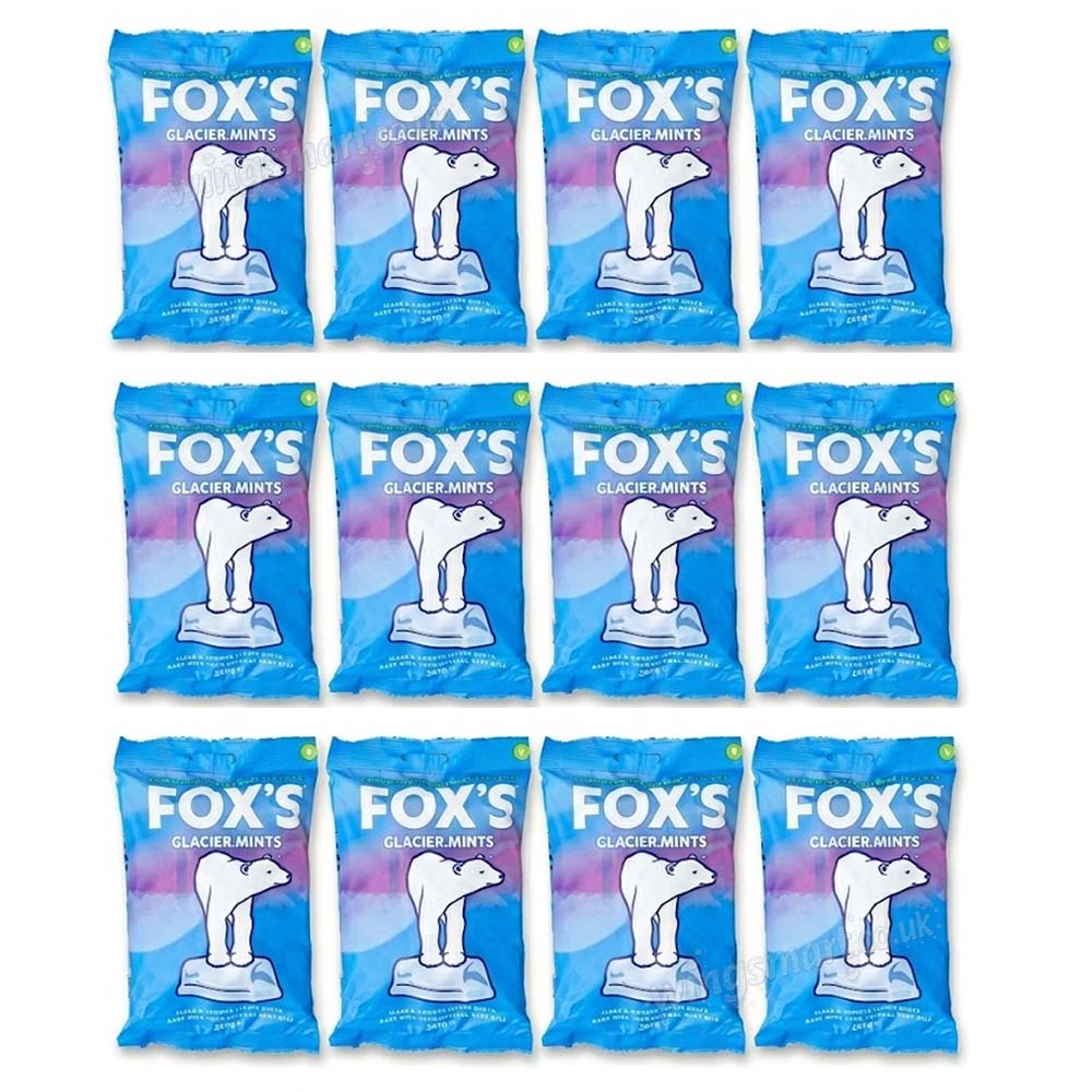 Fox’s Glacier Mints Sharing Bag 200g – Classic Cool Mint Sweets (6 or 12 Pack)