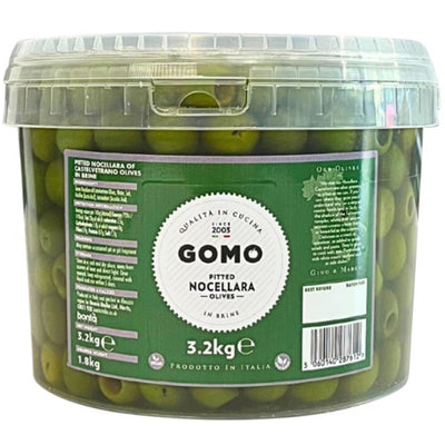 Gomo Pitted Nocellara Olives in Brine 3.2kg