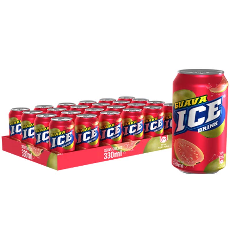 Ice Guava Sparkling Drink Can 330ml(Pack of 24)
