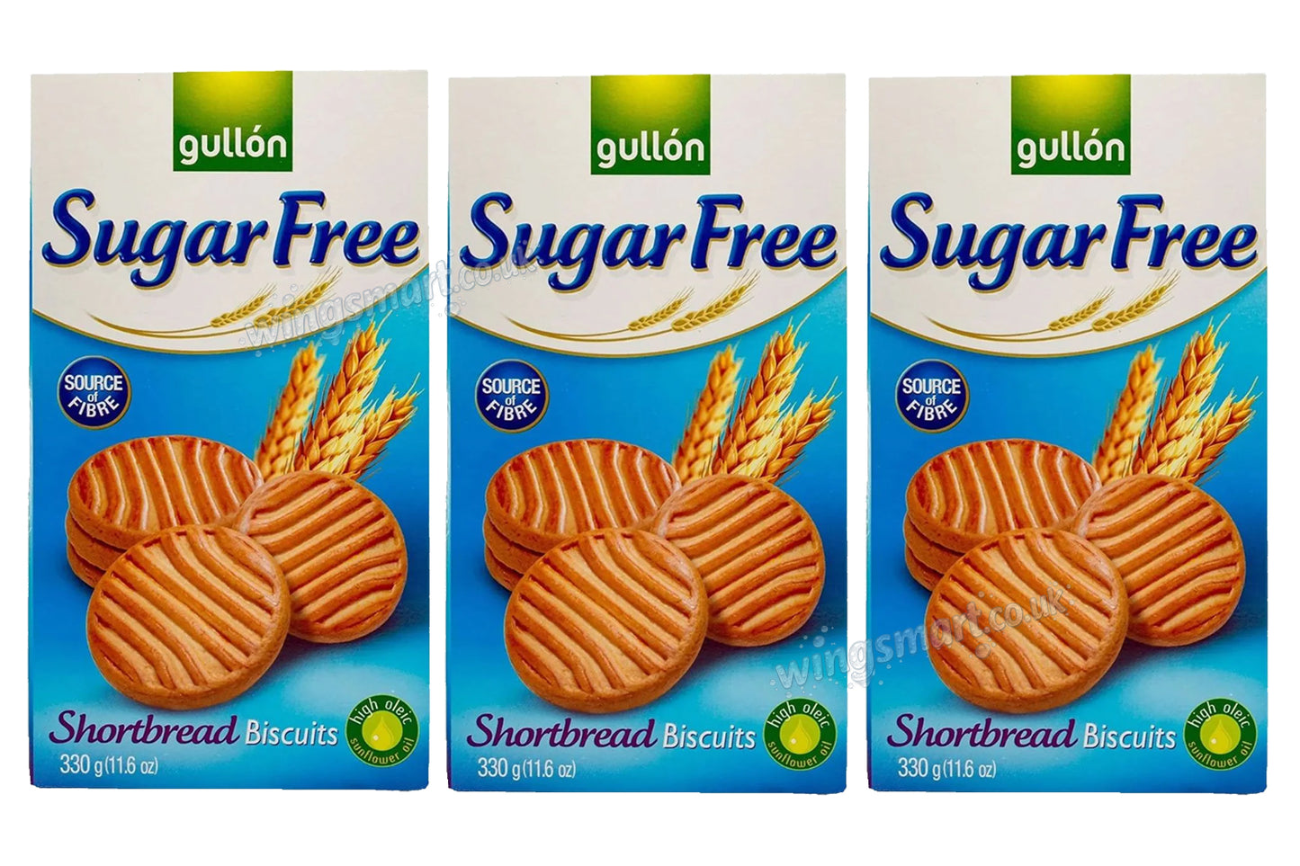 Gullon Sugar Free Shortbread Biscuit 330g – 3 Pack