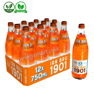 IRN-BRU 1901 Soft Drink Glass Bottle 750ml | Case of 12