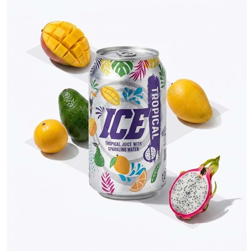 Ice Tropical Soft Drink Can 330ml (24 Pack)