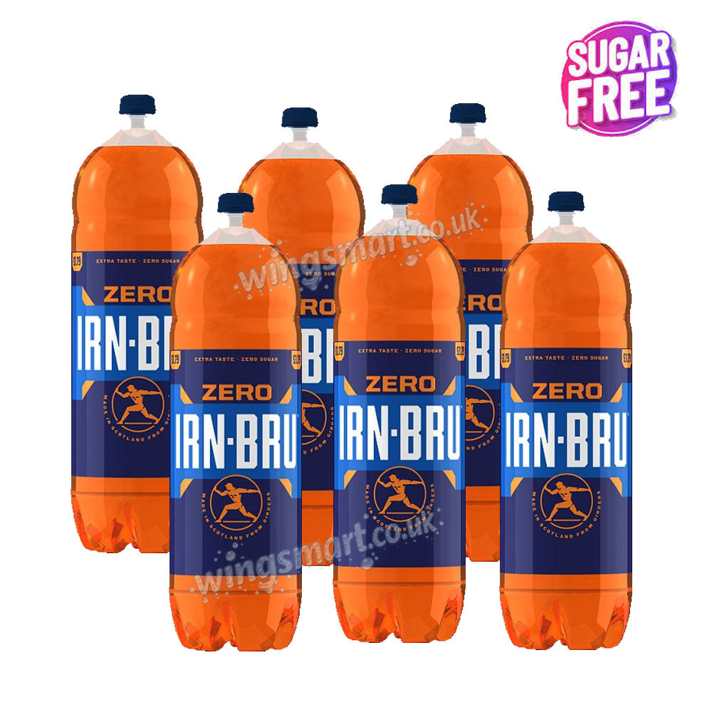 Irn-Bru Zero Sugar 2L Sparkling Low Calorie Soft Drink