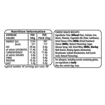 Jacobs Mini Cheddars Original, 48 x 23g