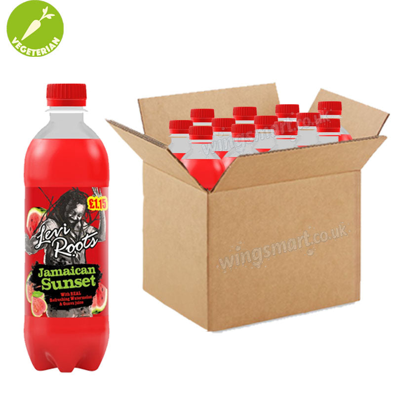 Levi Roots Tropical & Caribbean Flavoured Drinks Selection 500ml (Box of 12 bottles)