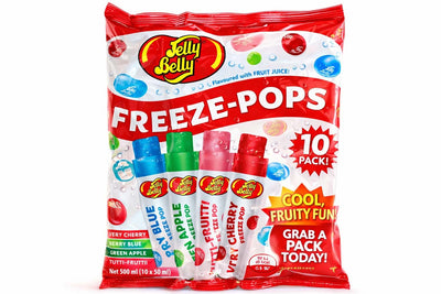 Jelly Belly Freeze Pops Ice Lollies 10 x 50ml Mixed Flavours