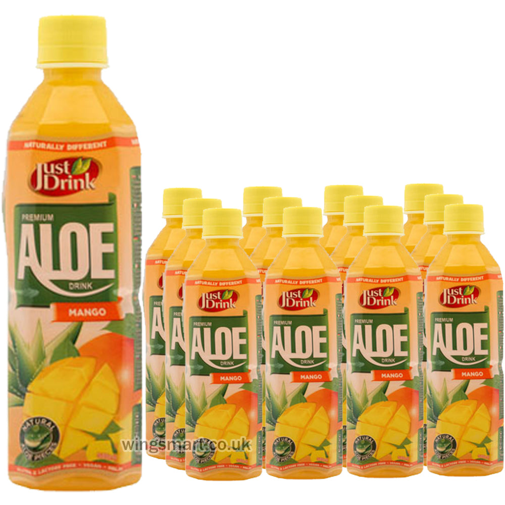 Just Drink Mango Premium Aloe Vera (Pack of 12)