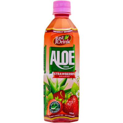 Just Drink Strawberry Premium Aloe Vera (Pack of 12)