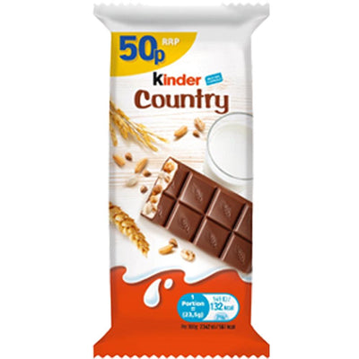 Kinder Country Milk and 5 Cereals 23.5g (Box of 40)
