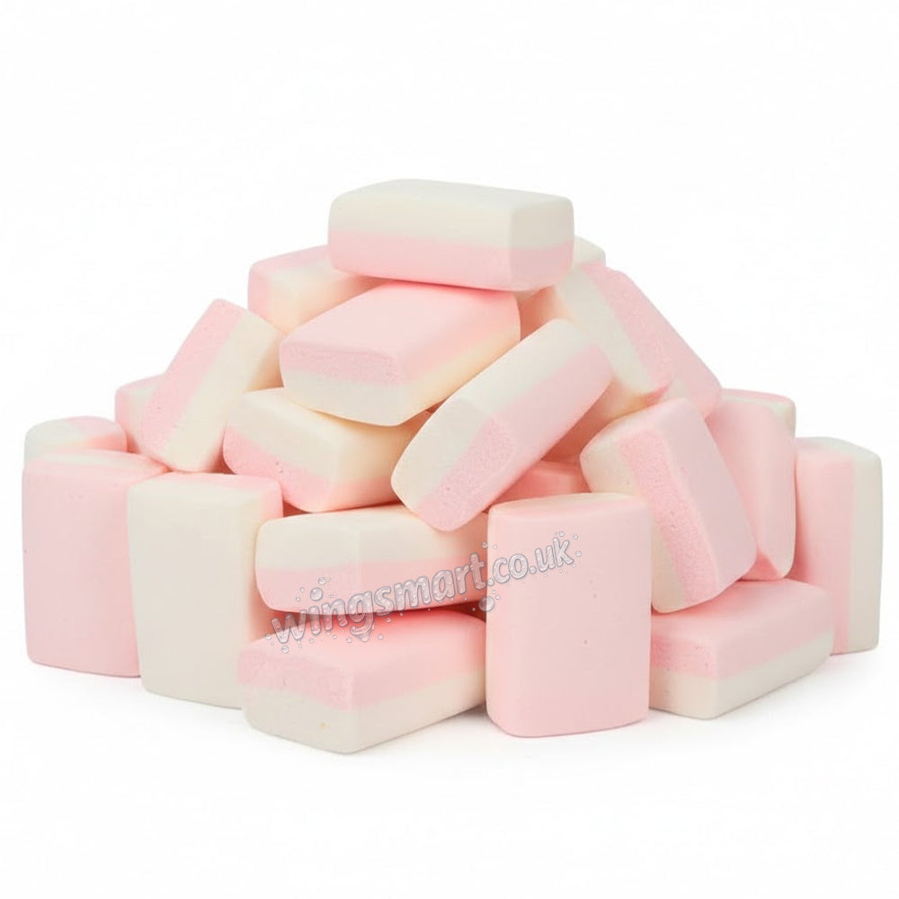 Kindly’s Strawberry Sour Sherbet Blocks–Tangy & Fruity Candy Treat (100 & 200 pieces)