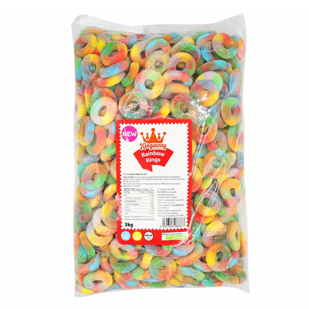 Kingsway Rainbow Rings Bag 3kg