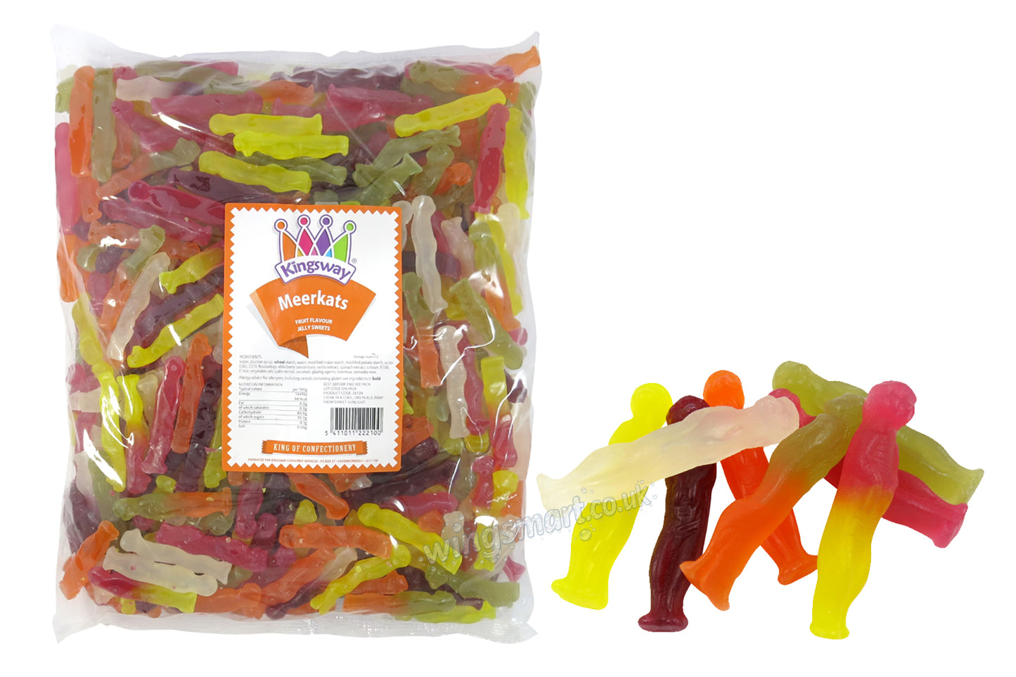 Kingsway Vegan Meerkats – Fruit Flavoured Jelly Sweets