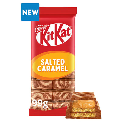 KitKat Salted Caramel Chocolate Sharing Bar 99g PMP (Pack of 15)