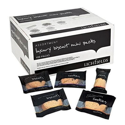 Lichfields Luxury Assortment Biscuit Mini 100 Packs (5 Varieties)