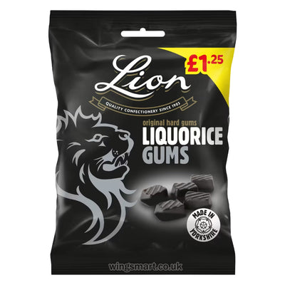 Lion Liquorice Gums Bag 130g PMP (Box of 12) Fullbox