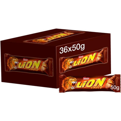 Lion Milk Chocolate Bar 50g (Box of 36 Bars)
