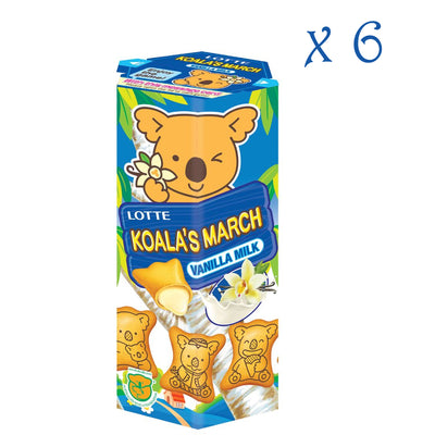 Lotte Koala’s March Cream Filled Biscuits 37g (6 Pack)
