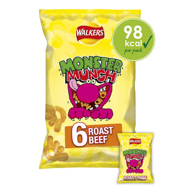 Walkers Monster Munch Multipack Crisps, 6x20g