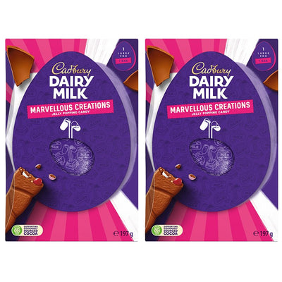 Cadbury Dairy Milk Marvellous Creations Jelly Popping Candy Chocolate Easter Egg 197g