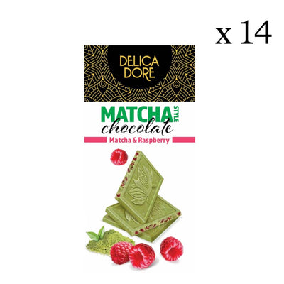 Delicadore Matcha Style Chocolate Matcha & Raspberry Bar 90g