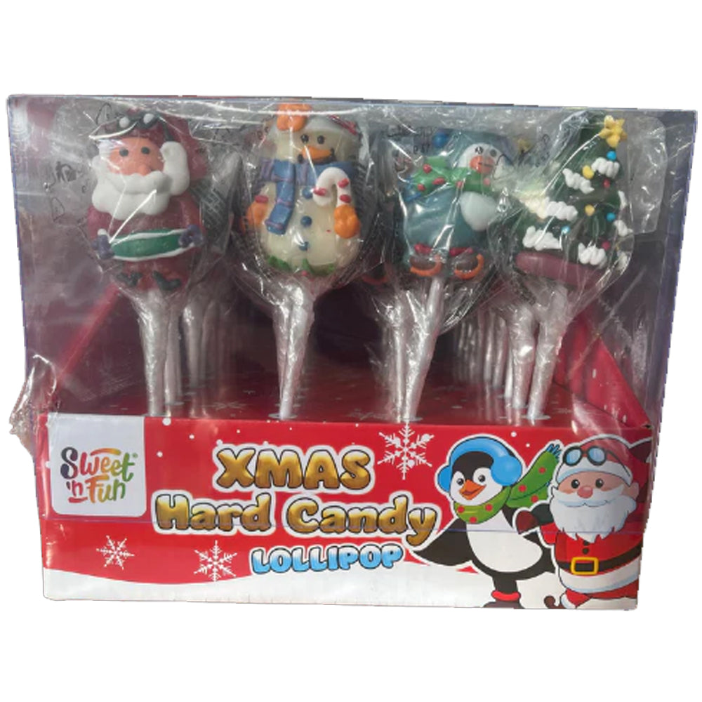 Maxco Christmas Hard Candy Lollipop Mini 48x12g
