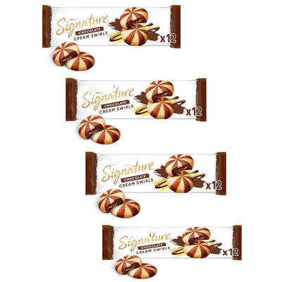 MccVitie's Signature Chocolate Cream Swirls Biscuits 142g (4 Pack)