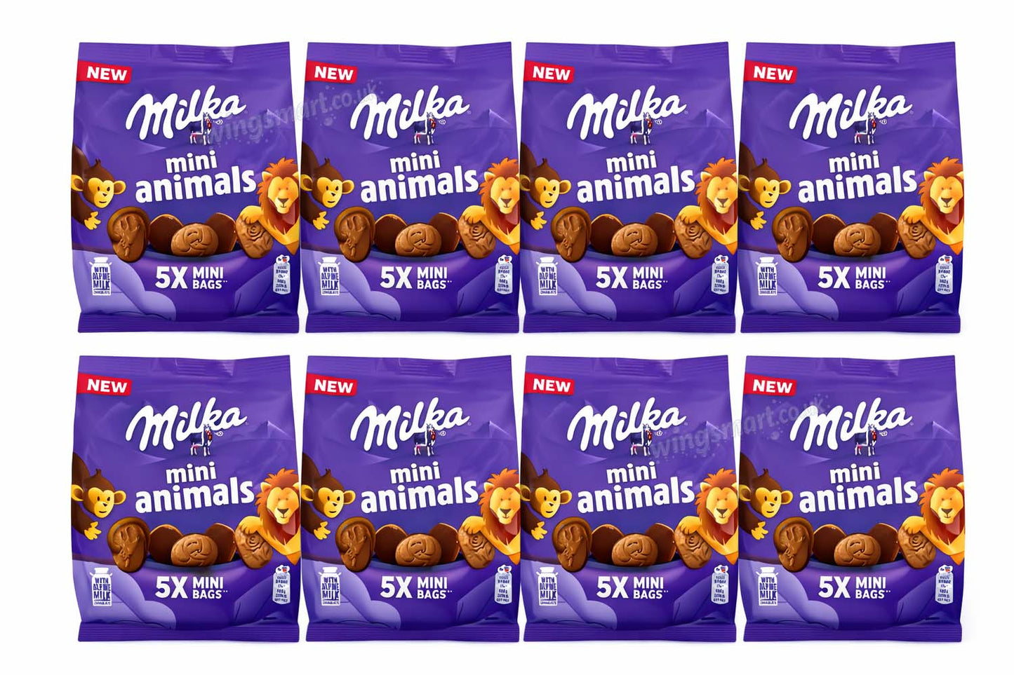 Milka Mini Animals Biscuits – 99.5 g (4‑Pack / 8‑Pack)