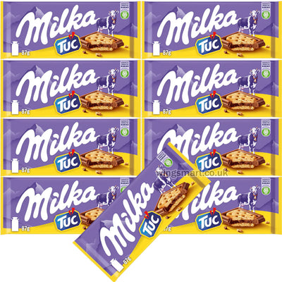 Milka Tuc 87g – Milk Chocolate with Tuc Crackers