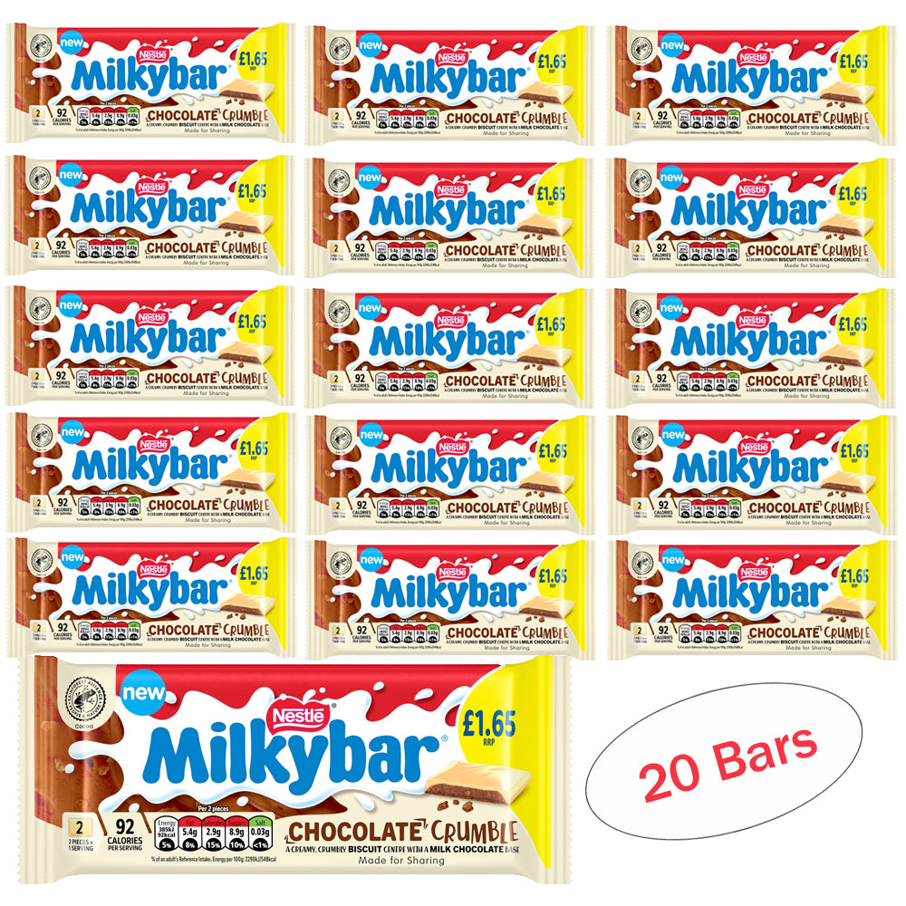 Milkybar Chocolate Crumble White Chocolate Bar 84g PMP