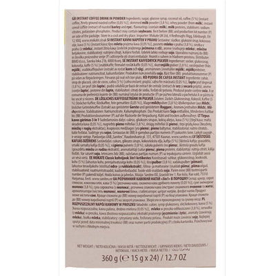 Mokate 3 in 1 Latte Coffee Sachets 24 x 15g (3 Packs / 6 Packs)