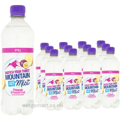 Mountain Mist Pineapple & Passion Fruit Flavoured Still Spring Water 500ml (Case of 12)