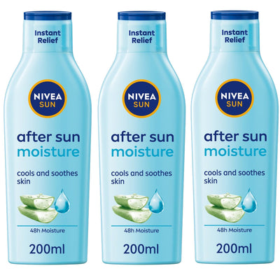 NIVEA Moisturising After Sun Lotion 3 x 200ml
