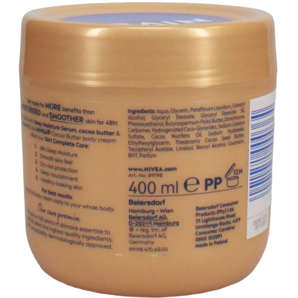Nivea - Body Cream Cocoa Butter 400 ml