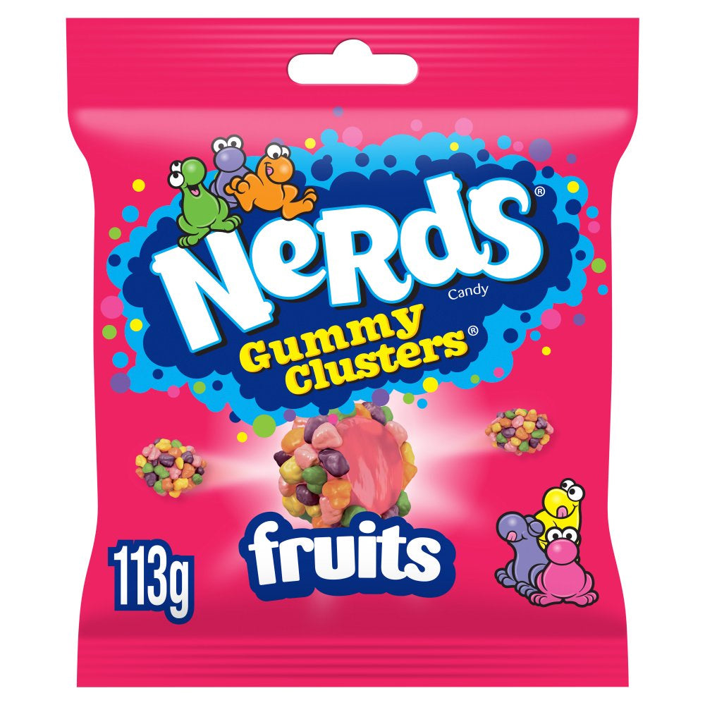 Nerds Fruit-Flavour Candy Gummy Clusters 113g (Box of 10)