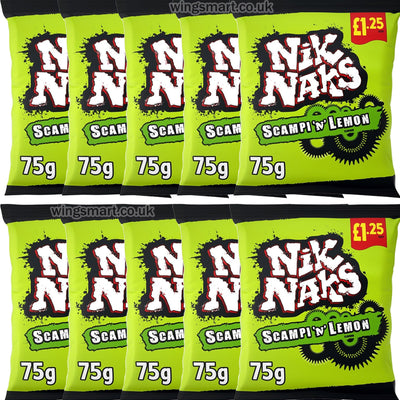 Nik Naks Scampi 'N' Lemon Crisps 75g