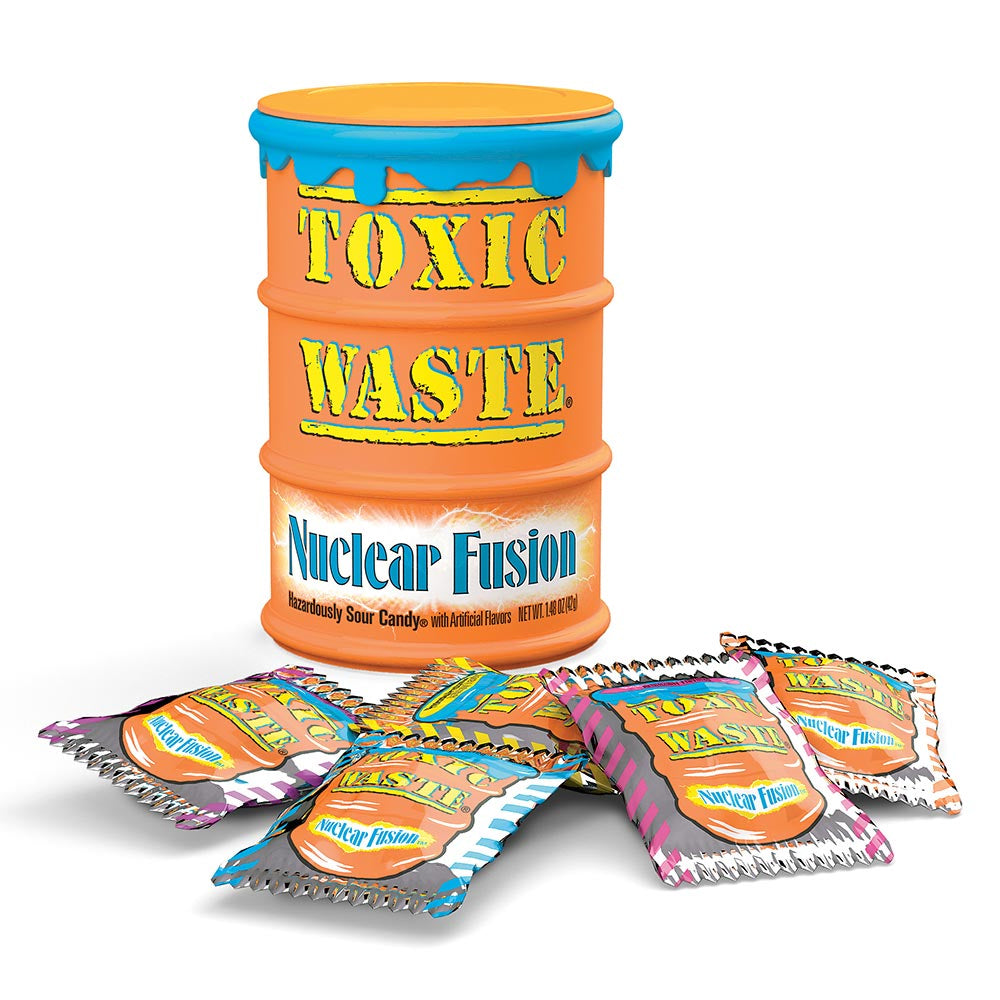 Toxic Waste Sour Candy Drums – 12 x 42g Tubs