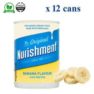 Nurishment The Original Banana, Strawberry, Chocolate & Vanilla Flavours 400g